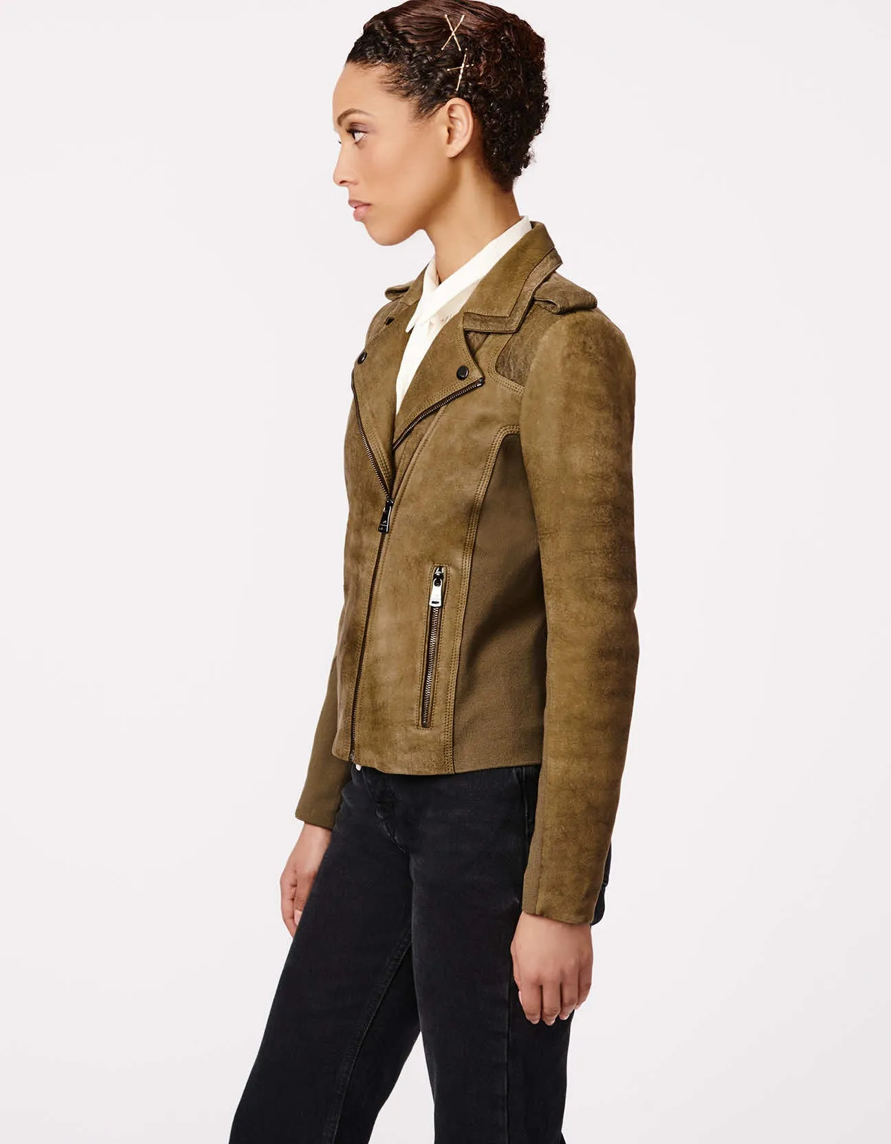 City Edge Moto Leather Jacket sold by Bernardo product image thumbnail 3