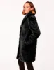 Zigzag Vegan Fur Coat sold by Bernardo
