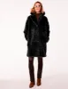 Zigzag Vegan Fur Coat sold by Bernardo