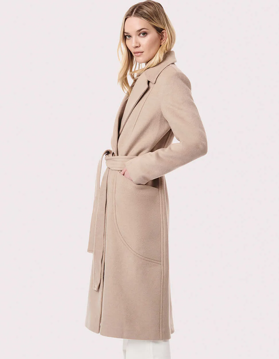 Soho Belted Wool Coat sold by Bernardo product image thumbnail 3