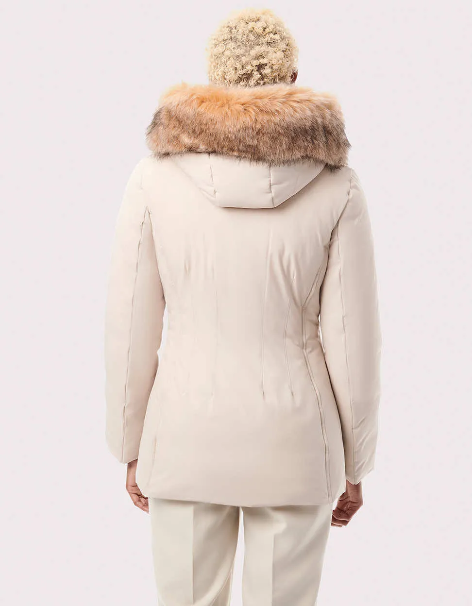 Nordic Vegan Fur Trim Puffer Jacket sold by Bernardo product image thumbnail 4