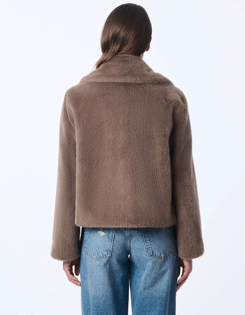 Luxe Line Faux Fur Coat sold by Bernardo product image thumbnail 5