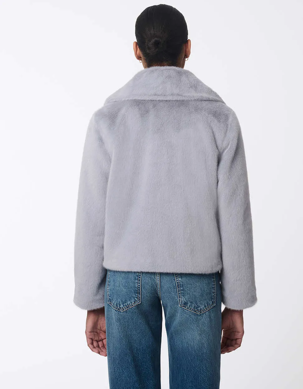 Luxe Line Faux Fur Coat sold by Bernardo product image thumbnail 4