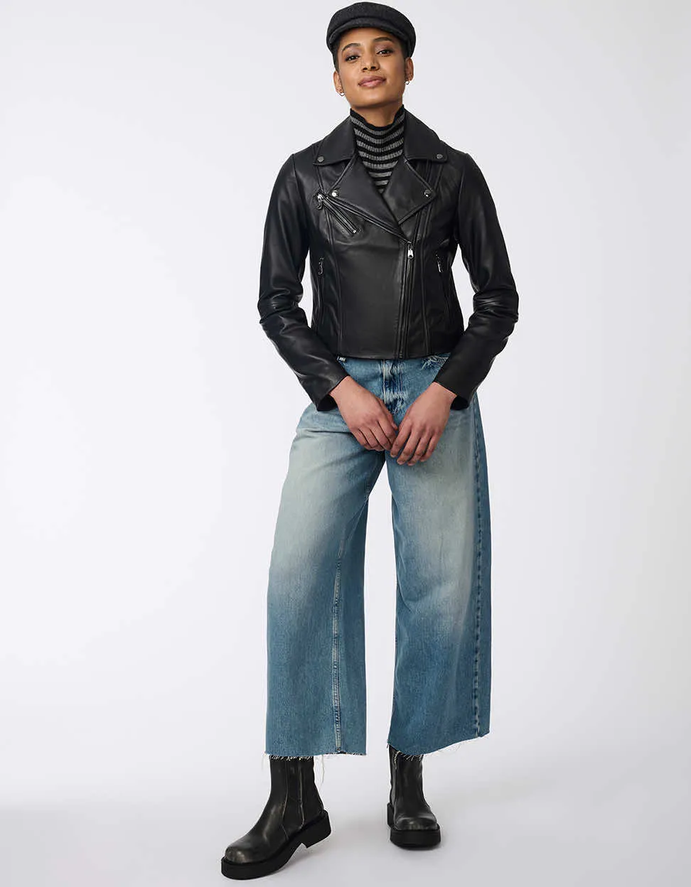 Jet Leather Jacket sold by Bernardo product image thumbnail 2