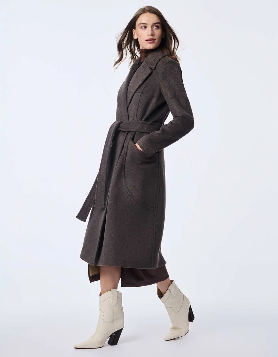 Soho Belted Wool Coat sold by Bernardo