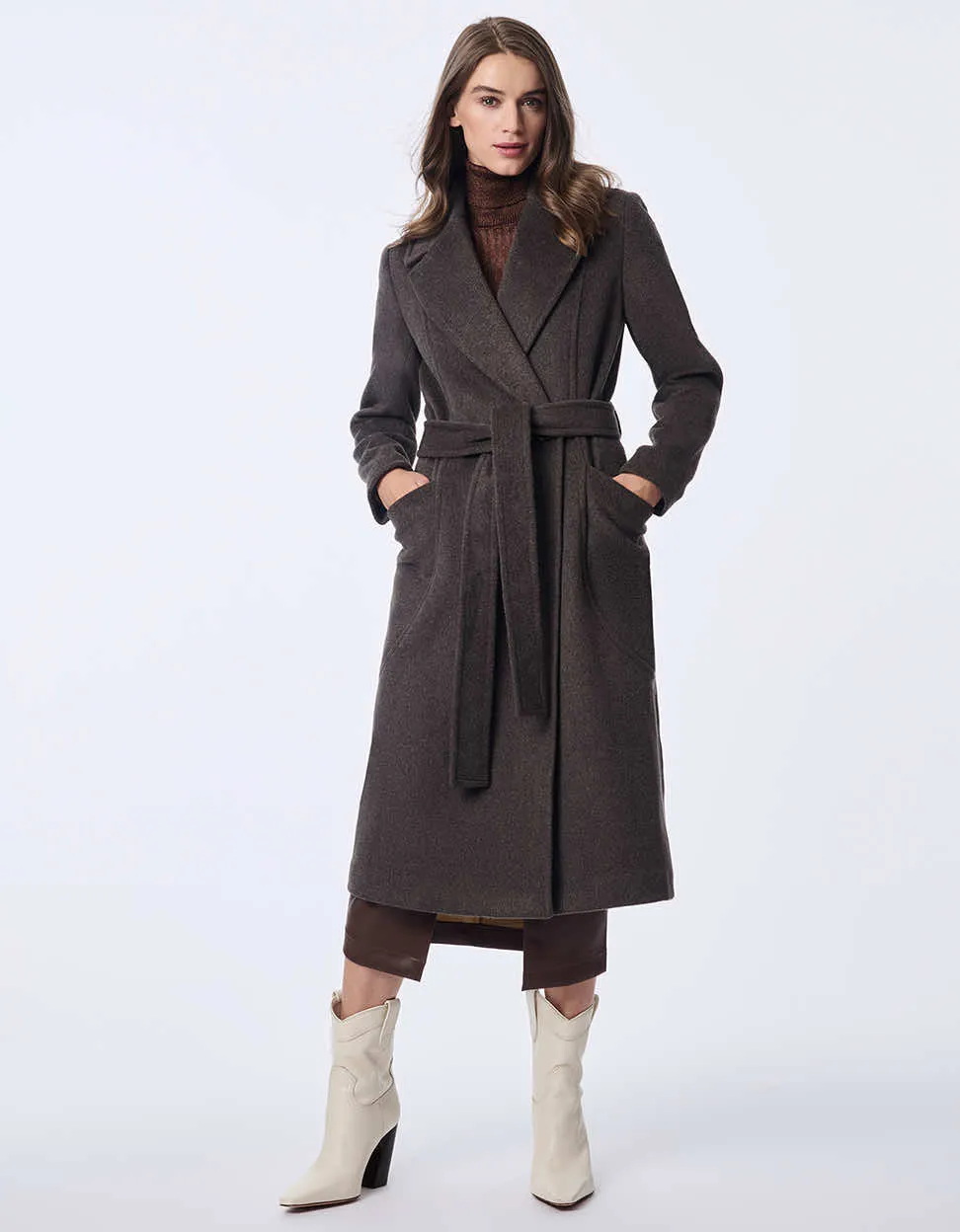 Soho Belted Wool Coat sold by Bernardo product image thumbnail 2