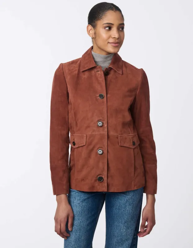 Charmed Suede Jacket sold by Bernardo