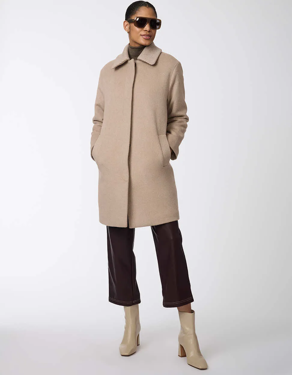Modern Line Wool Coat sold by Bernardo product image thumbnail 2