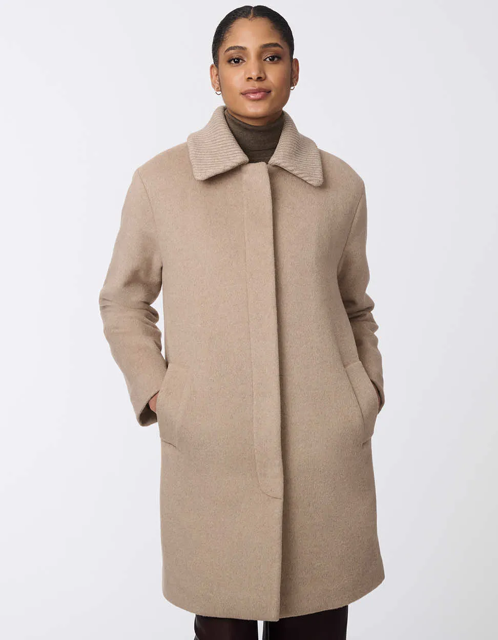 Modern Line Wool Coat sold by Bernardo product image thumbnail 3