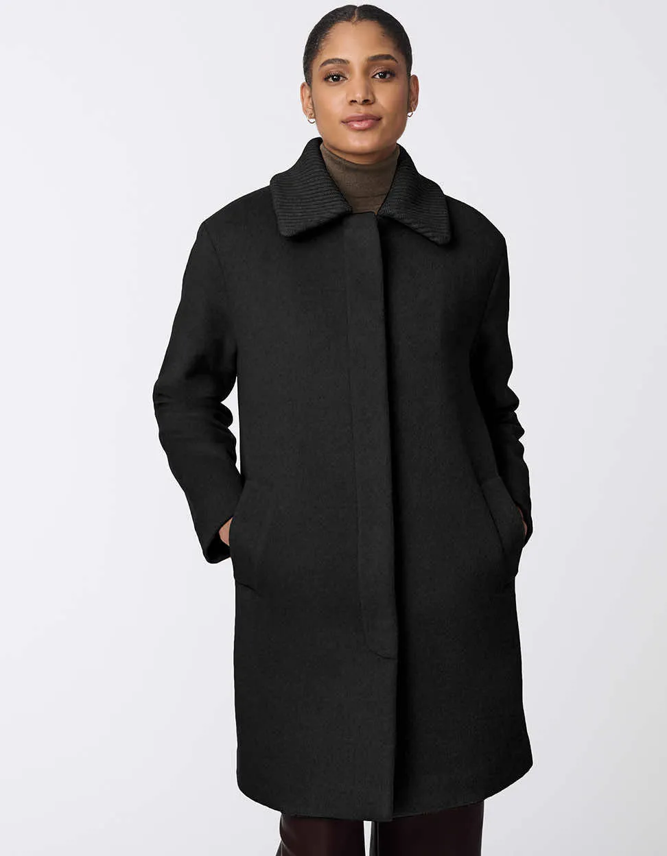 Modern Line Wool Coat sold by Bernardo product image thumbnail 2
