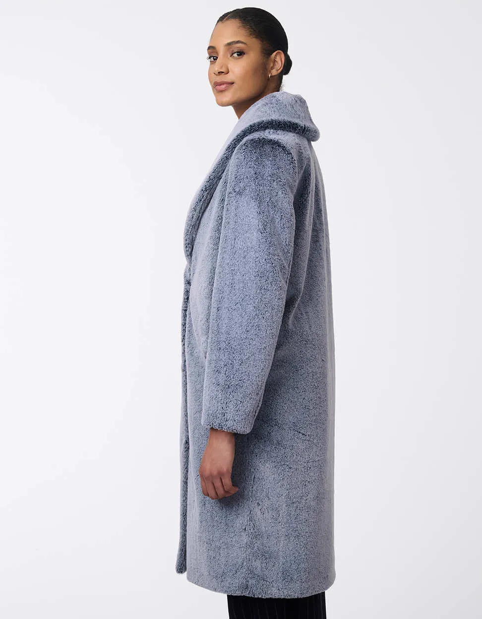 Luxe Plush Faux Fur Coat sold by Bernardo product image thumbnail 3