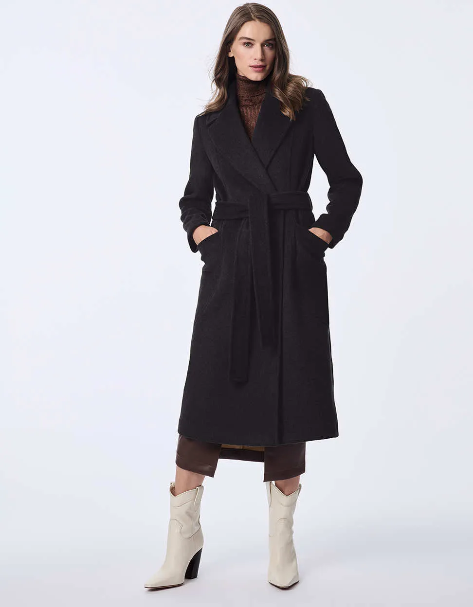Soho Belted Wool Coat sold by Bernardo product image thumbnail 2