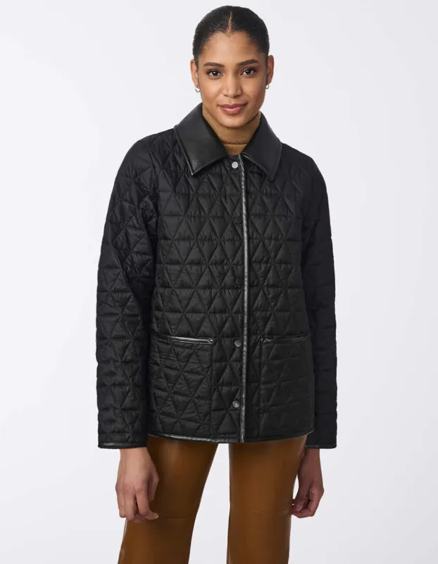 Diamond Ridge Quilted Jacket sold by Bernardo