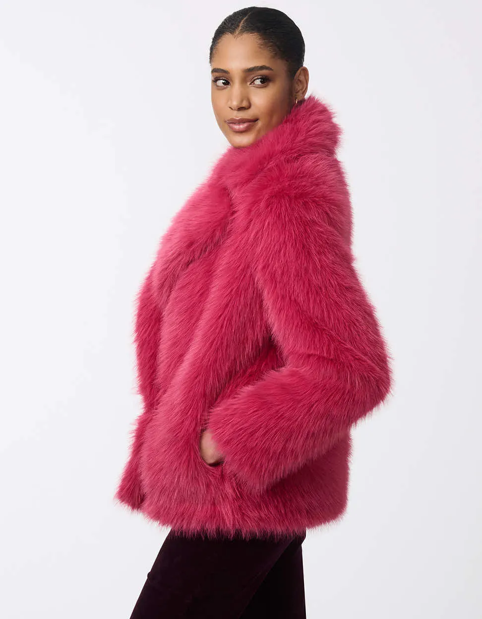 Starlight Faux Fur Jacket sold by Bernardo product image thumbnail 3