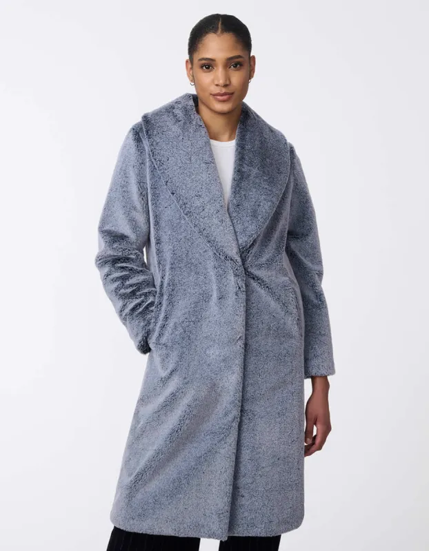 Luxe Plush Faux Fur Coat sold by Bernardo