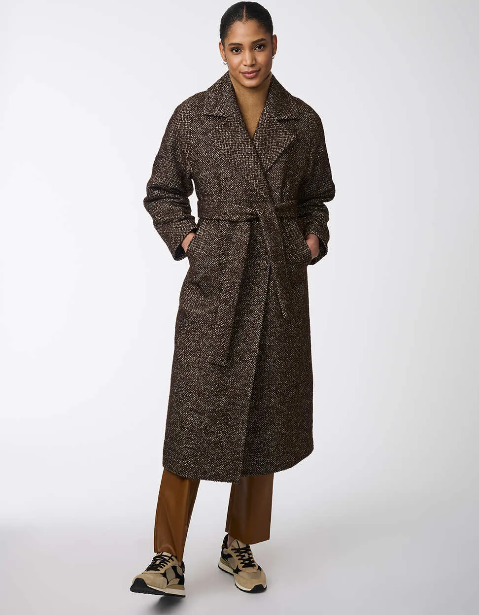 Icon Refined Belted Wool Coat sold by Bernardo product image thumbnail 2