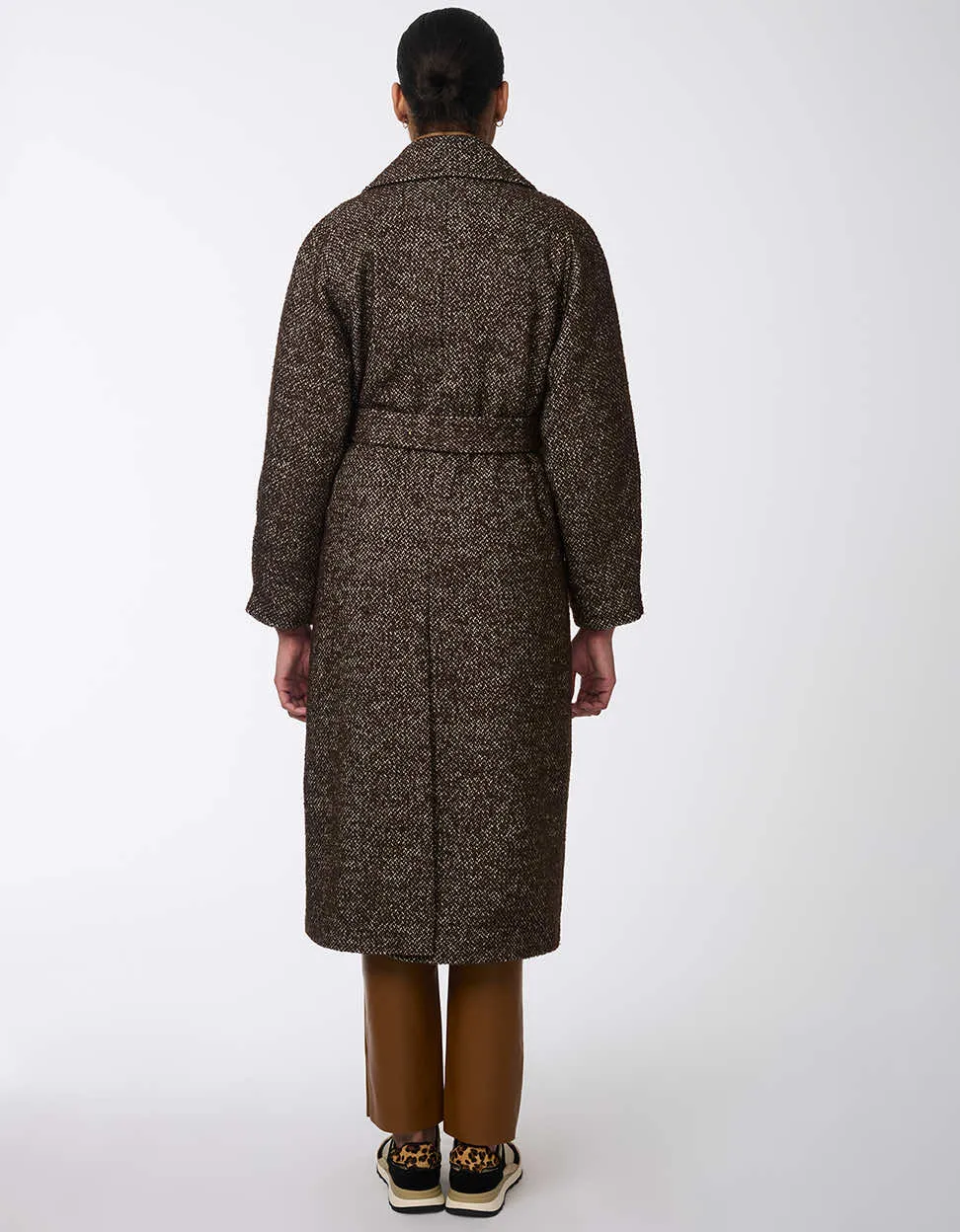 Icon Refined Belted Wool Coat sold by Bernardo product image thumbnail 4