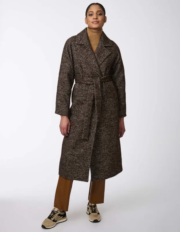Icon Refined Belted Wool Coat sold by Bernardo