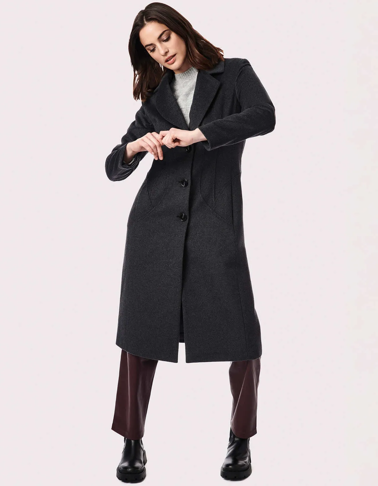 City Chic Long Wool Coat for Women sold by Bernardo product image thumbnail 3