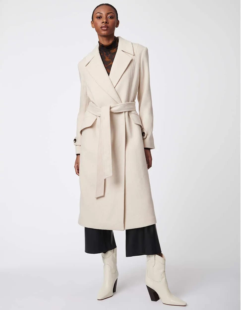 Signature Belted Wool Coat sold by Bernardo