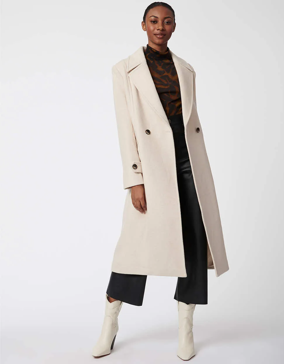 Signature Belted Wool Coat sold by Bernardo product image thumbnail 2
