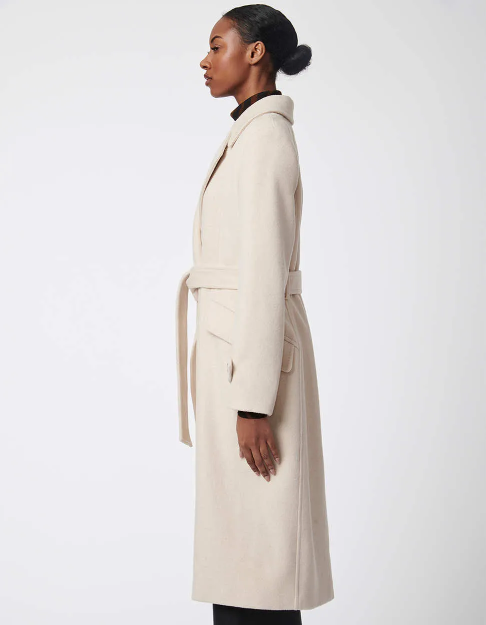 Signature Belted Wool Coat sold by Bernardo product image thumbnail 3