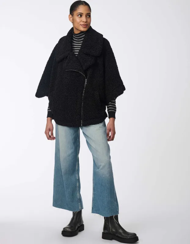 Metropolitan Asymmetric Sherpa Jacket sold by Bernardo