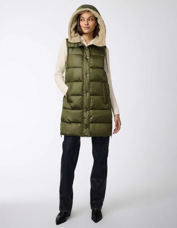 Summit Long Puffer Vest sold by Bernardo