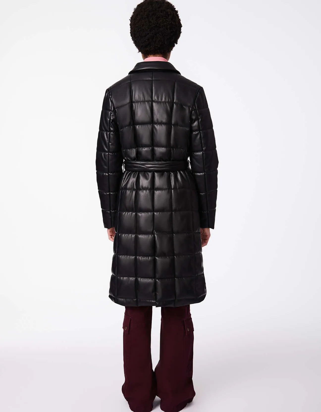 On The Grid Long Belted Vegan Puffer Coat sold by Bernardo product image thumbnail 4