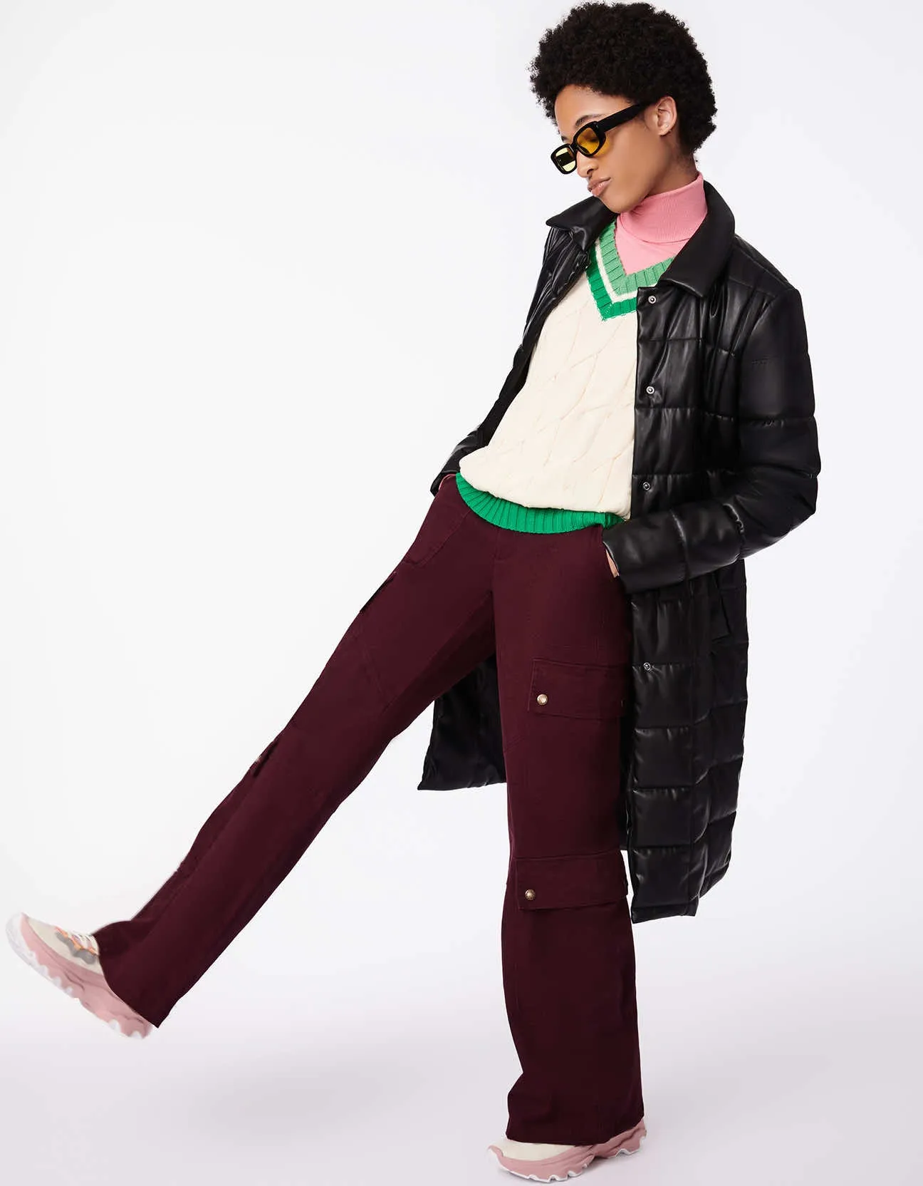 On The Grid Long Belted Vegan Puffer Coat sold by Bernardo product image thumbnail 2