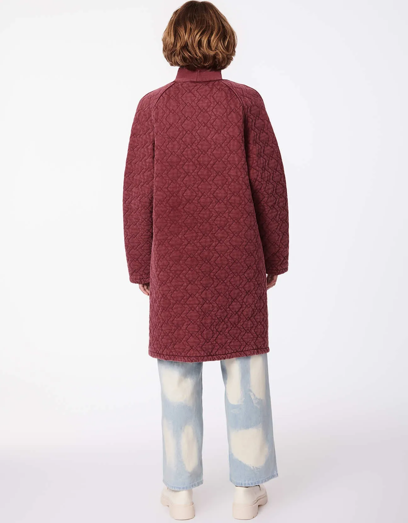 Playful Pattern Long Winter Coat sold by Bernardo product image thumbnail 4