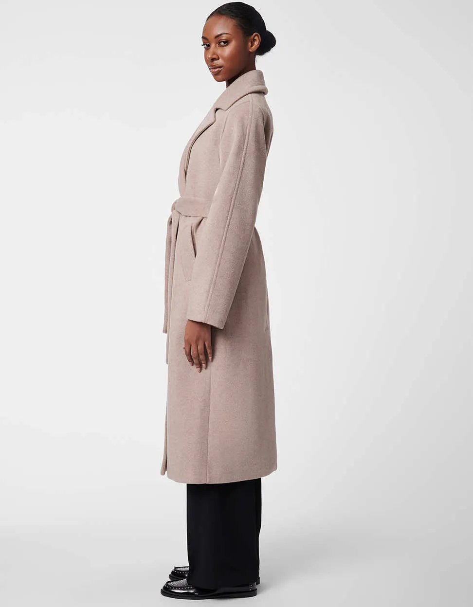 Icon Belted Wool Coat sold by Bernardo product image thumbnail 3