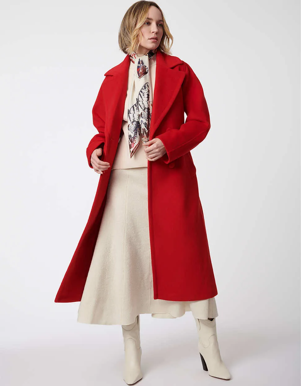 Icon Belted Wool Coat sold by Bernardo