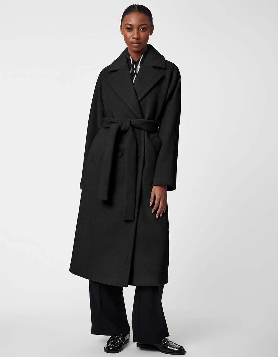 Icon Belted Wool Coat sold by Bernardo product image thumbnail 2
