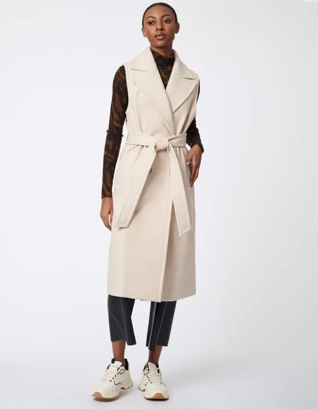 Venetian Long Belted Vest sold by Bernardo