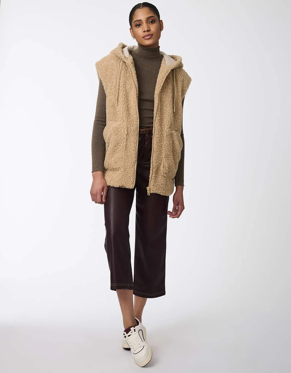 Soft Serenity Sherpa Vest sold by Bernardo