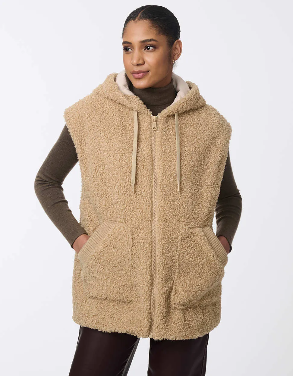 Soft Serenity Sherpa Vest sold by Bernardo product image thumbnail 2
