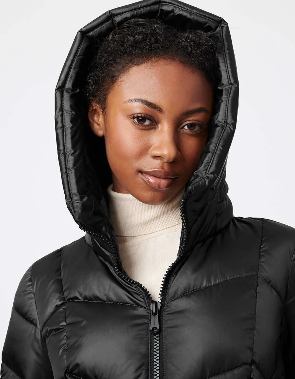 Fab Funnel Shiny Quilted Puffer sold by Bernardo product image thumbnail 4
