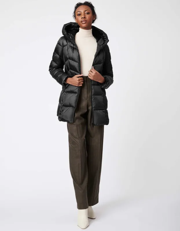 Fab Funnel Shiny Quilted Puffer sold by Bernardo