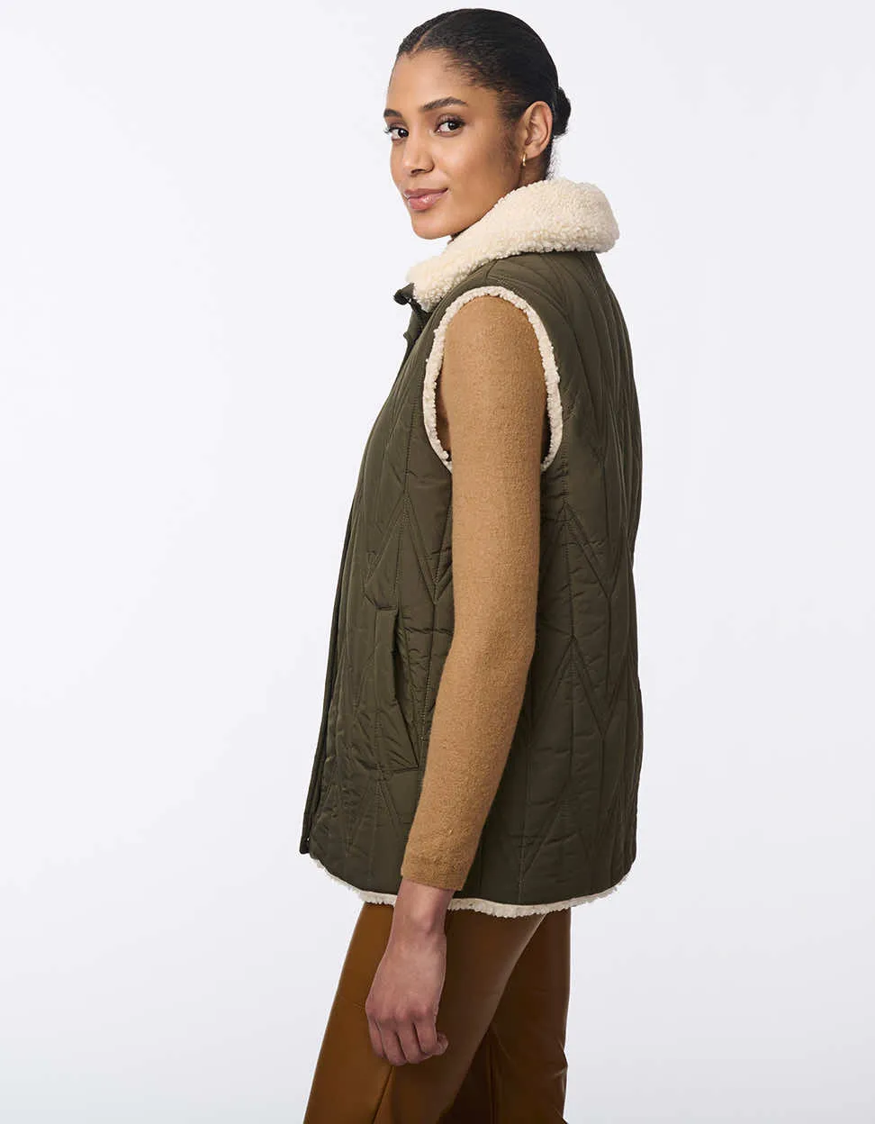 Dual Charm Sherpa Vest sold by Bernardo product image thumbnail 3