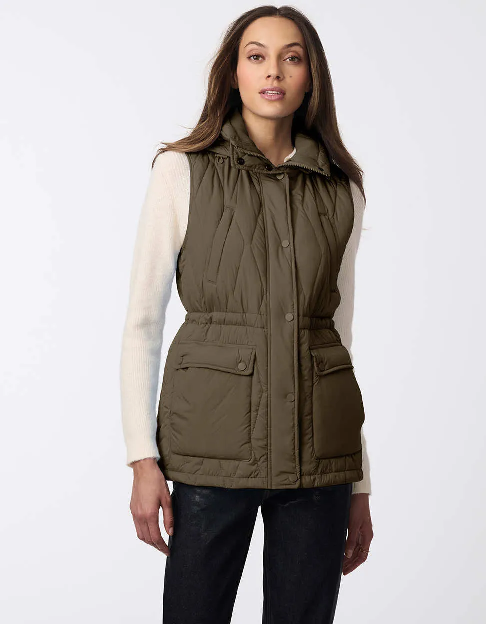 Harmony Quilted Vest sold by Bernardo