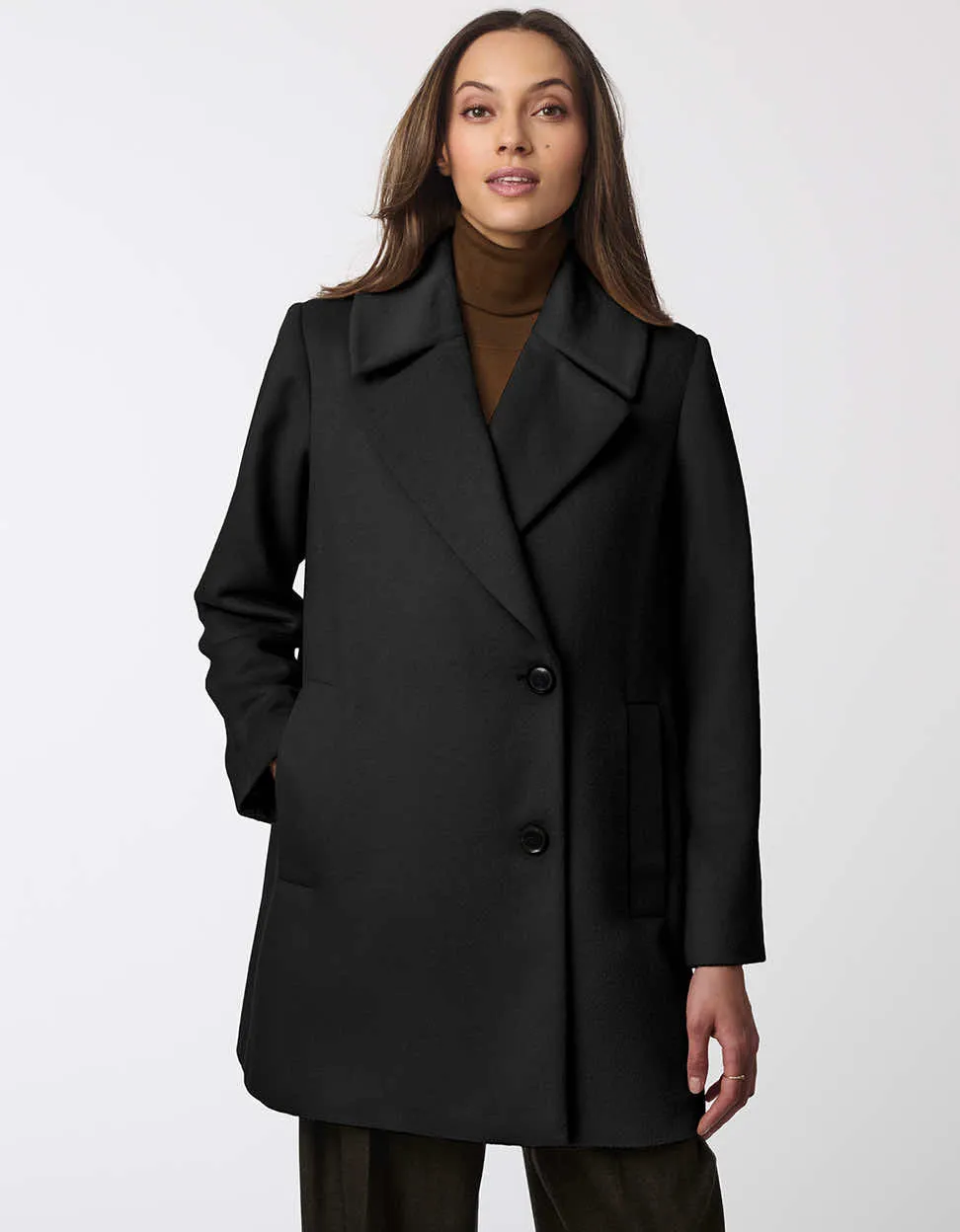 Grand Sleek Wool Coat sold by Bernardo product image thumbnail 2