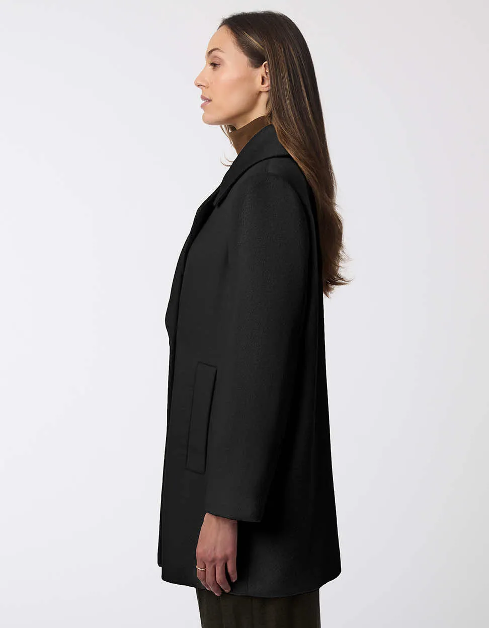Grand Sleek Wool Coat sold by Bernardo product image thumbnail 3