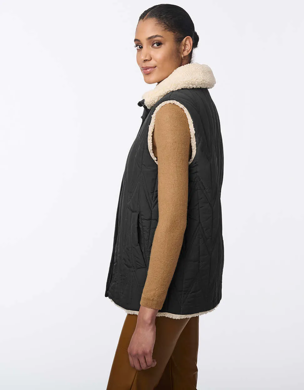 Dual Charm Sherpa Vest sold by Bernardo product image thumbnail 3