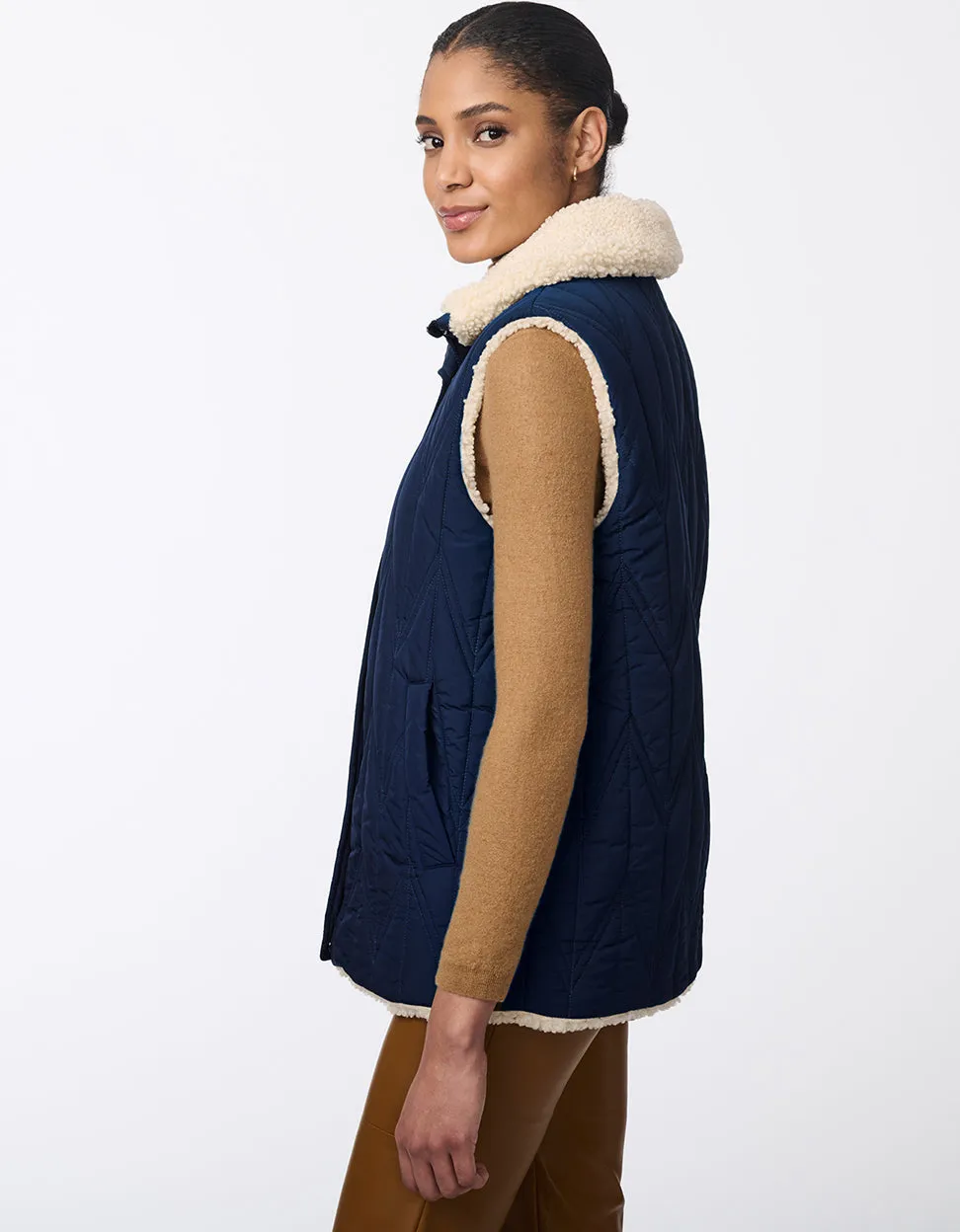 Dual Charm Sherpa Vest sold by Bernardo product image thumbnail 3