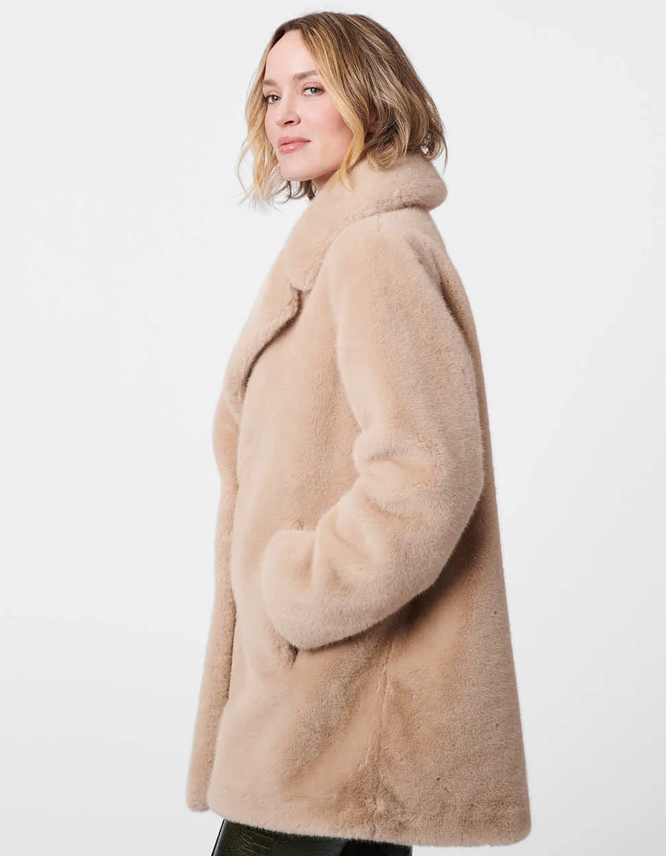 City Chic Faux Fur Coat sold by Bernardo product image thumbnail 3