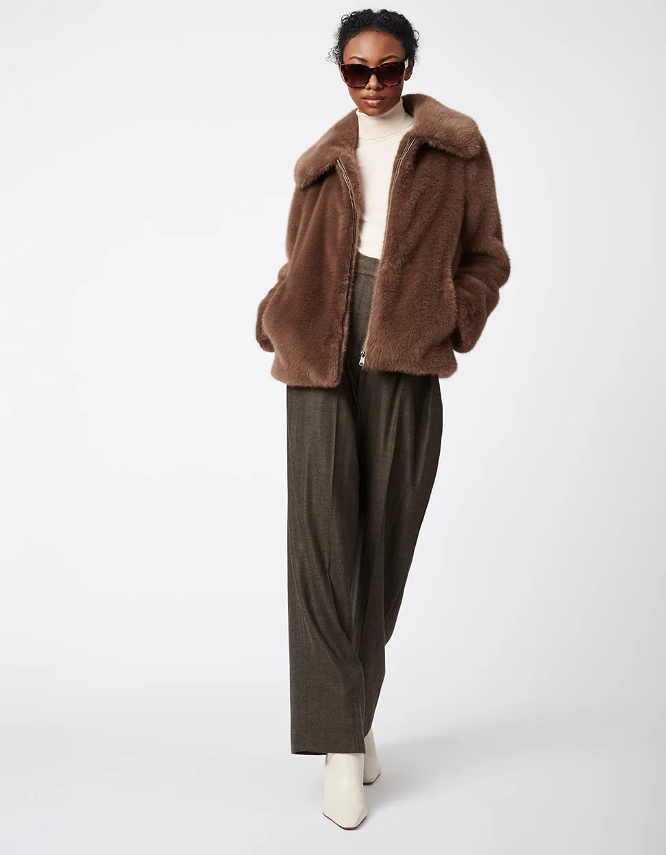 Perfectly Posh Faux Fur Jacket sold by Bernardo product image thumbnail 3