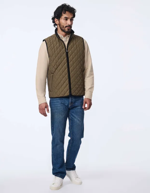 Men's Harbor Quilted Vest sold by Bernardo