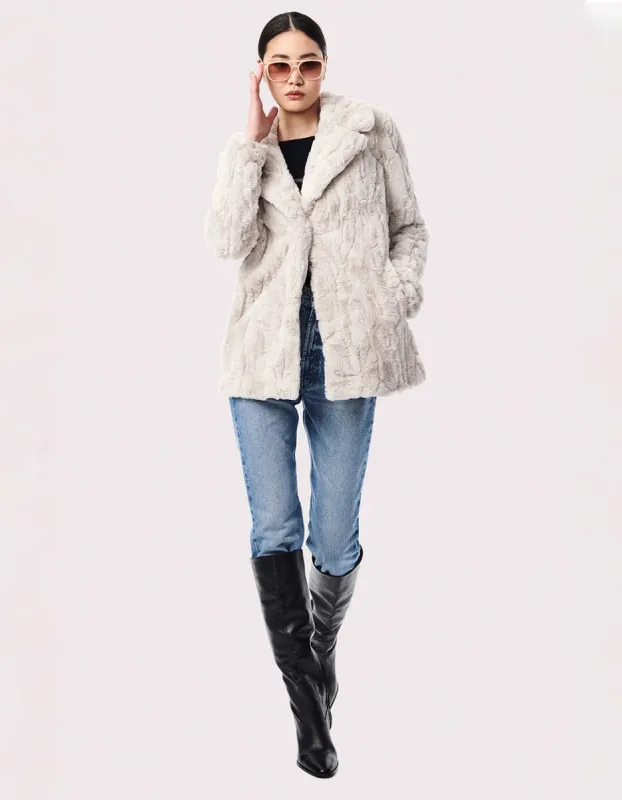Hygge Chic Vegan Fur Jacket sold by Bernardo