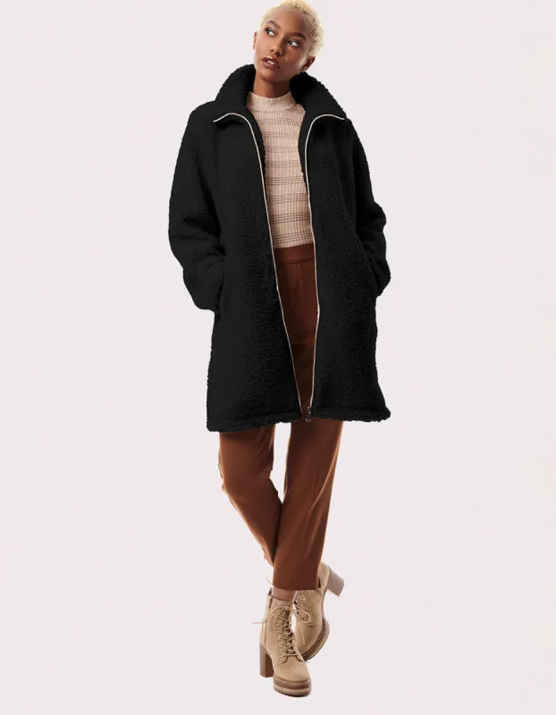 Teddy Touch Vegan Fur Coat sold by Bernardo